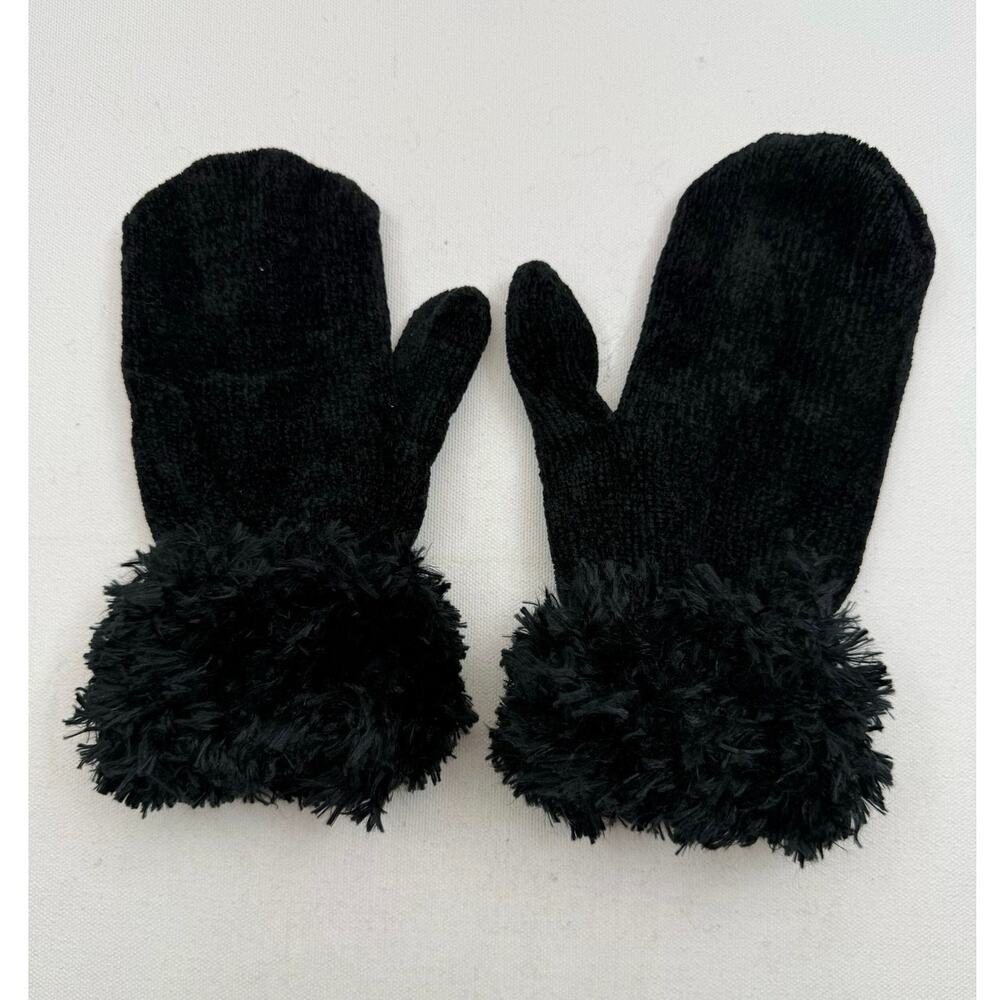Cejon knit gloves soft and faux fur trim‎ o/s